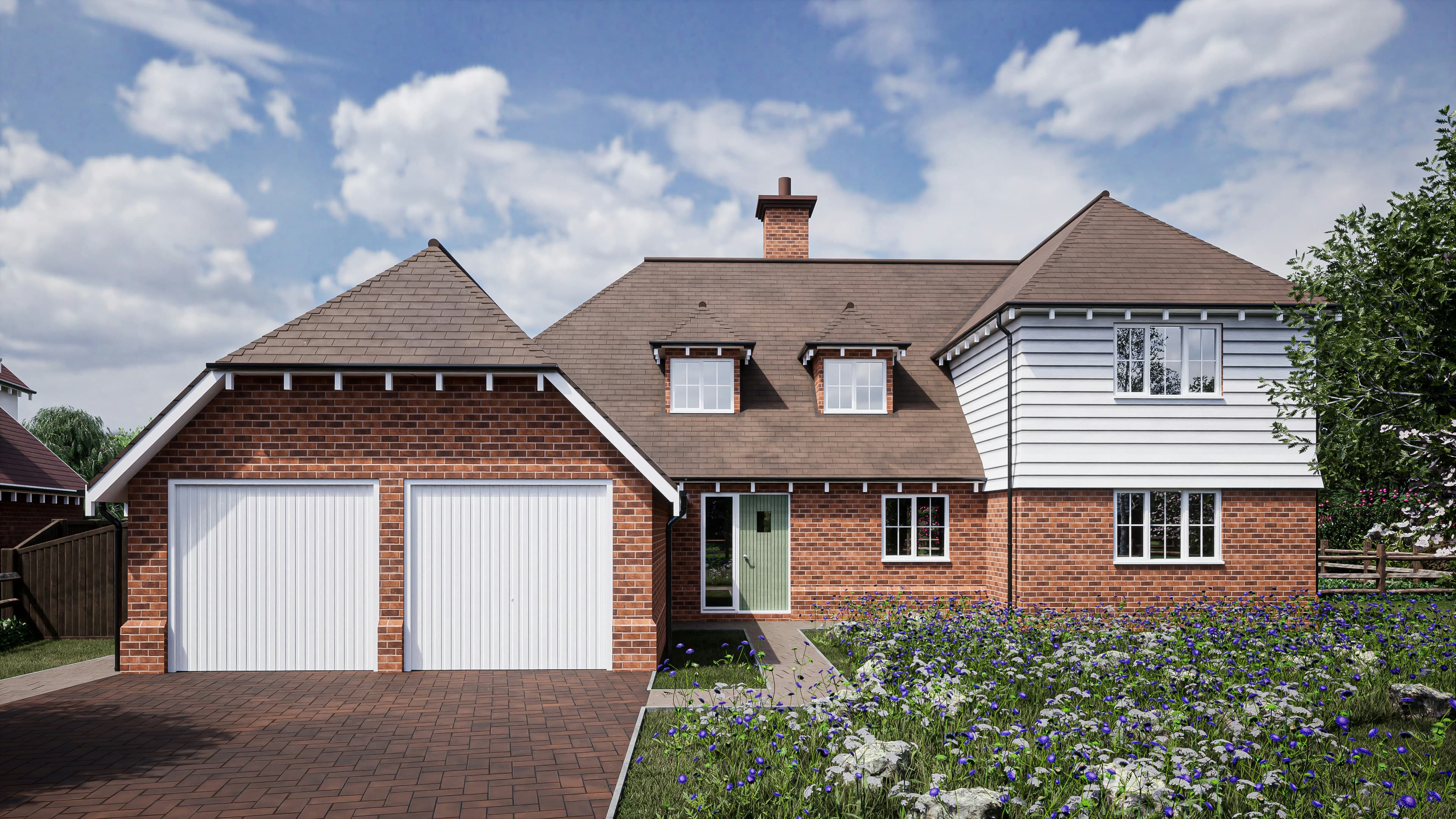 UK detached property · front of house